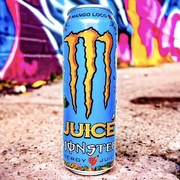 monster energy blue background
